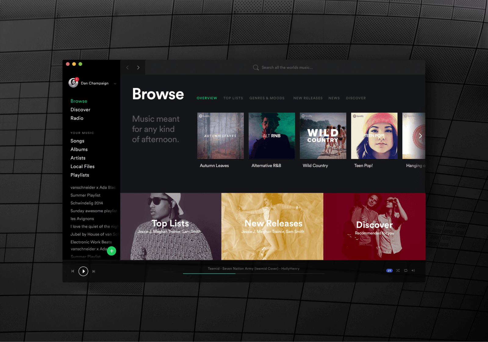Spotify — Designing a music brand and product for millions of loyal users around the world.